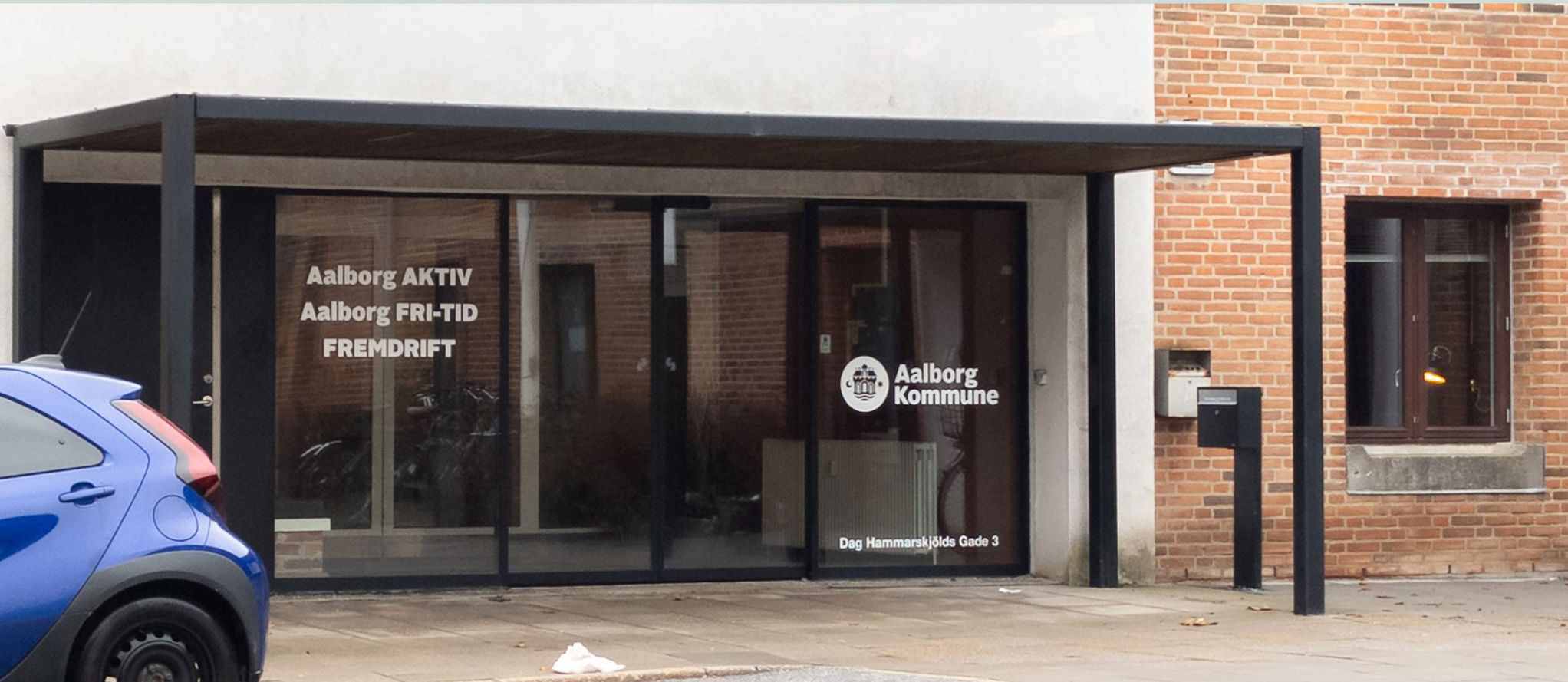 Indgang til Aalborg Aktiv, Aalborg Fri-Tid og FREMDRIFT