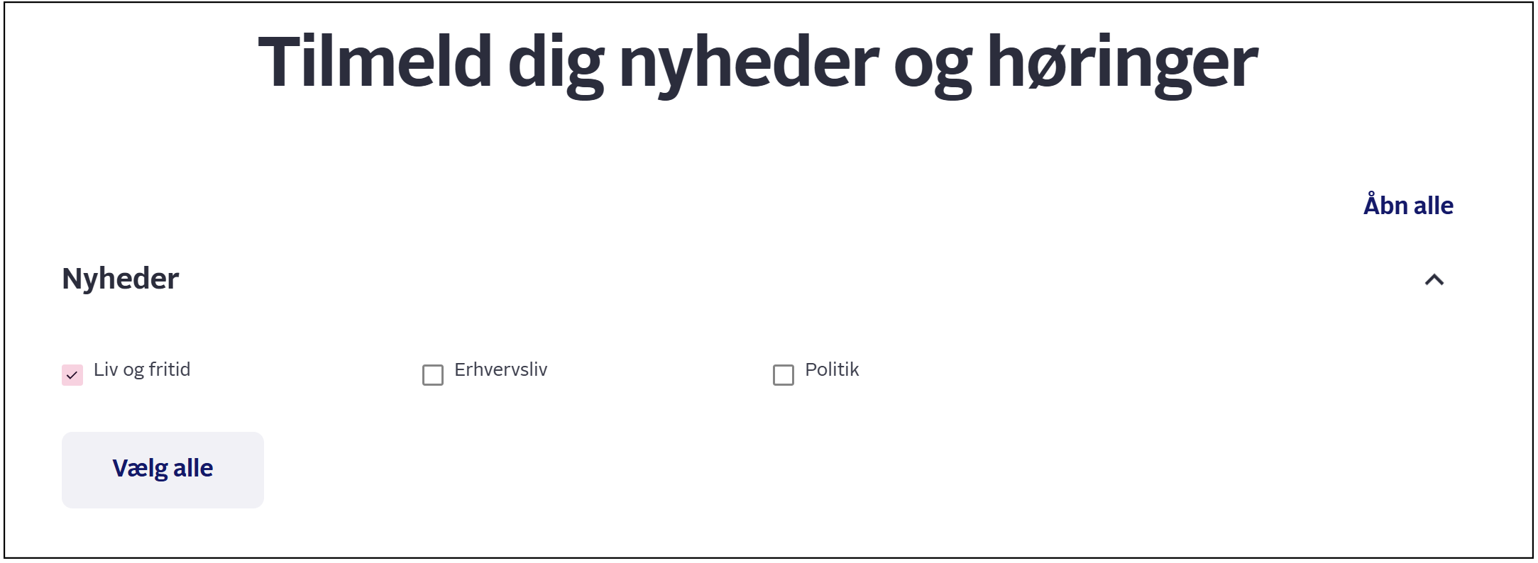 Tilmeld dig nyheder på Tryg Aalborg