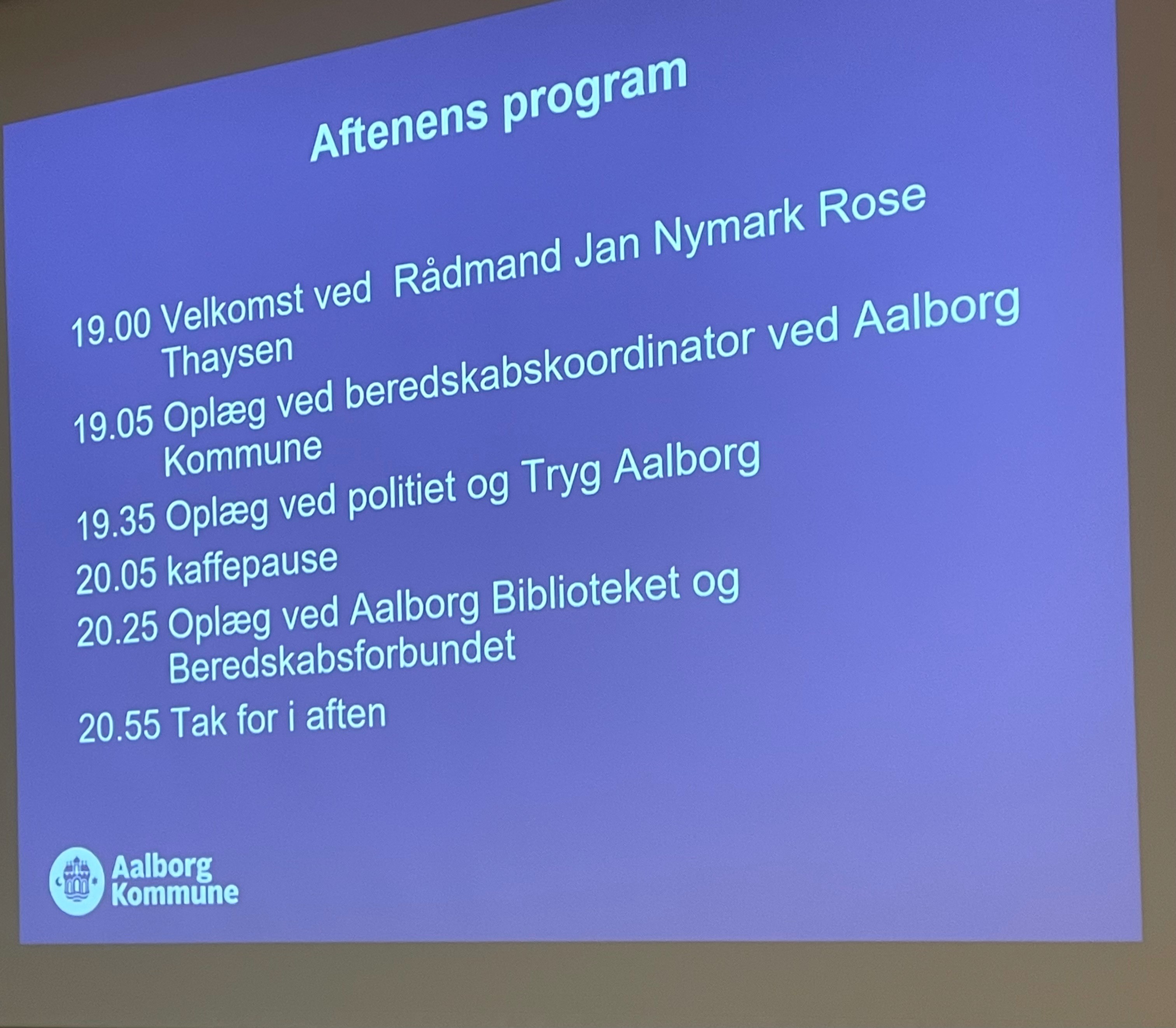 Program møde med samråd