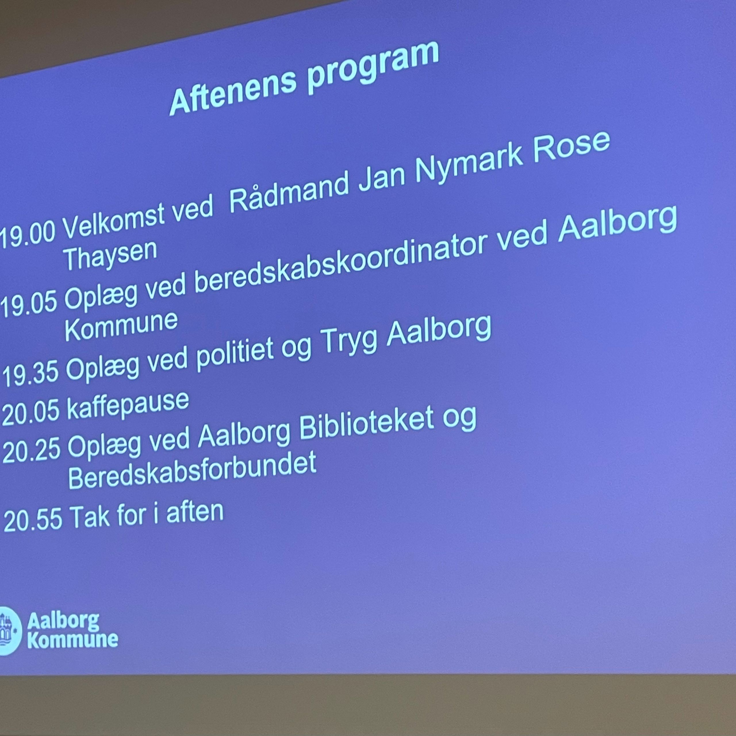 Program møde med samråd